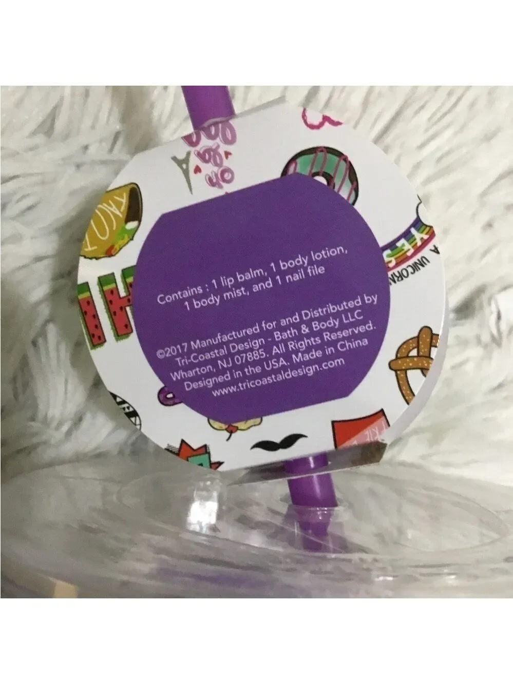 DONUT Body care set in a mug with a straw